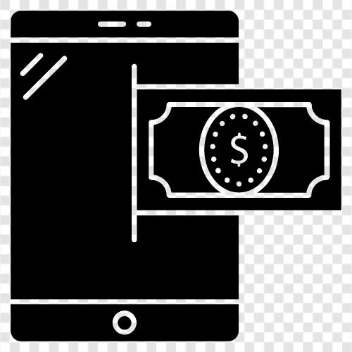 цифровые деньги, онлайновые платежи, электронная торговля, онлайновые банковские операции Значок svg