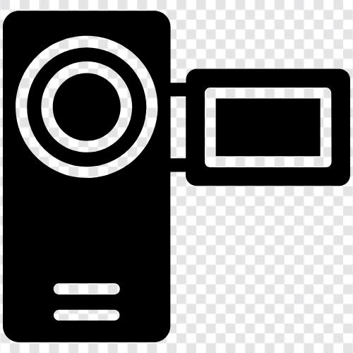 цифровая, видеокамера, камера, видеокамера для продажи Значок svg