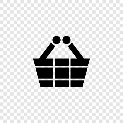 digital shopping basket, online shopping basket, grocery shopping basket, shopping list icon svg