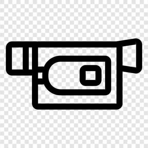 digital video recorder, camera, camcorder, digital camera icon svg