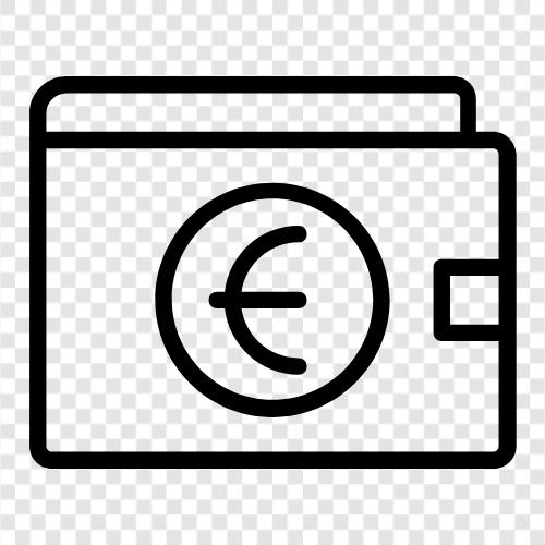 digitale Brieftasche, Kryptowährung, Bitcoin, Altcoin symbol