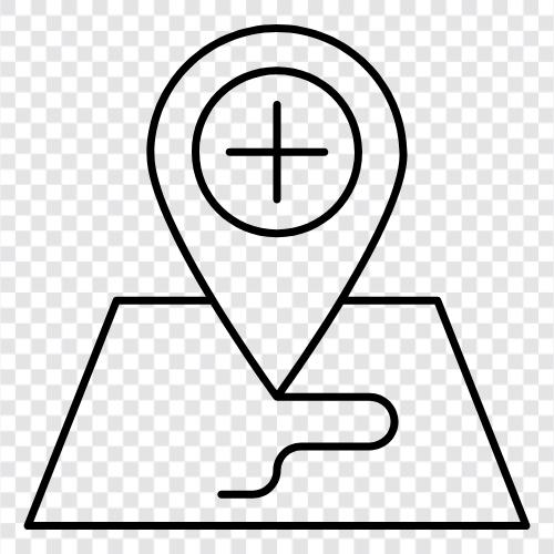 directions, street map, geographic map, topographic map icon svg