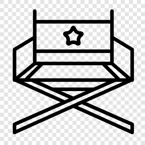 director s chair, director's chair icon svg