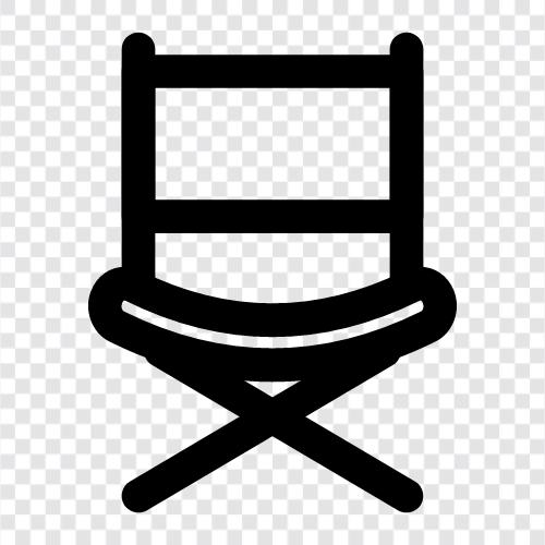 Кресло режиссера, кресло режиссера кино, кресло режиссера кинотеатра Значок svg
