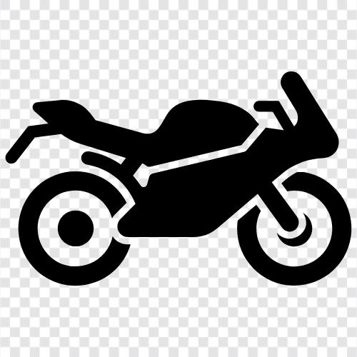 Dirt Bike, Motorrad, Straßenrad, Sportfahrrad symbol