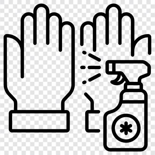 грязные перчатки, рабочие перчатки, промышленные перчатки, уборочные перчатки Значок svg
