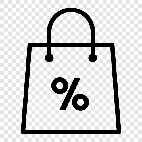 discount bag deals, discounts, discount shopping, discount icon svg