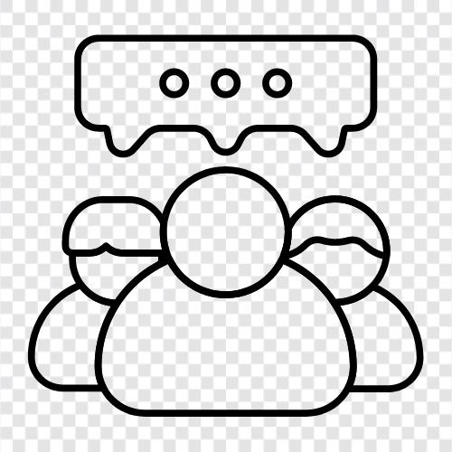 discussion, chat, discussion group, chat room icon svg