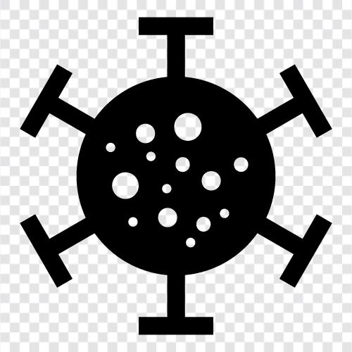 Krankheit, Virus, Atemwege, Krankenhaus symbol