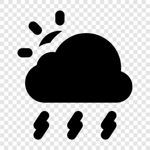 dismal, dismal weather, raining, wet icon svg