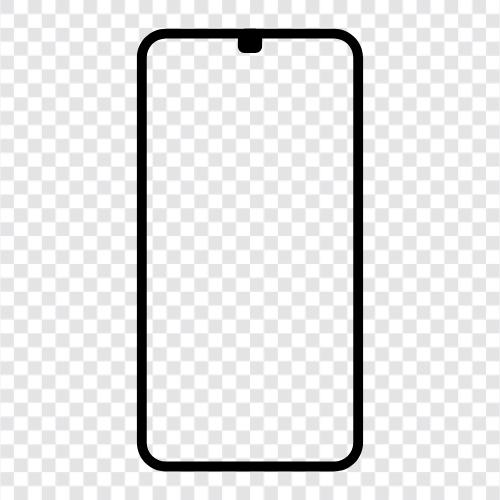 display notch, small notch display, notch display, small notch phone icon svg