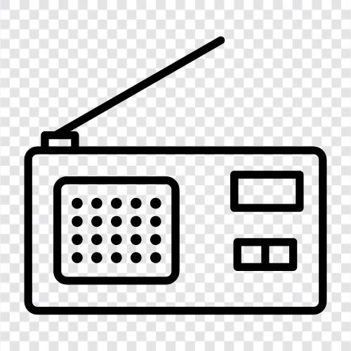 music, talk, programming, news icon svg