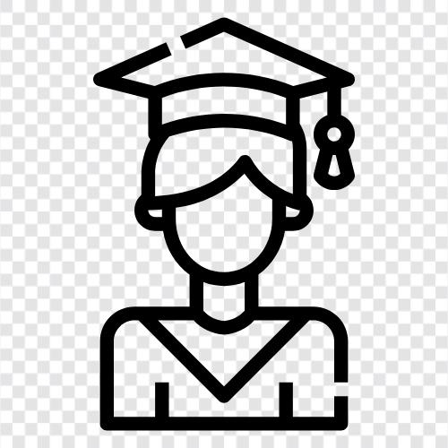 doctoral, university, education, student icon svg