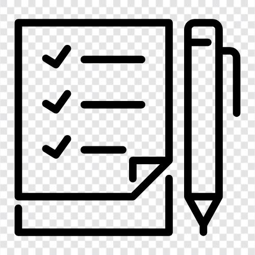 document, organizer, system, todo list icon svg