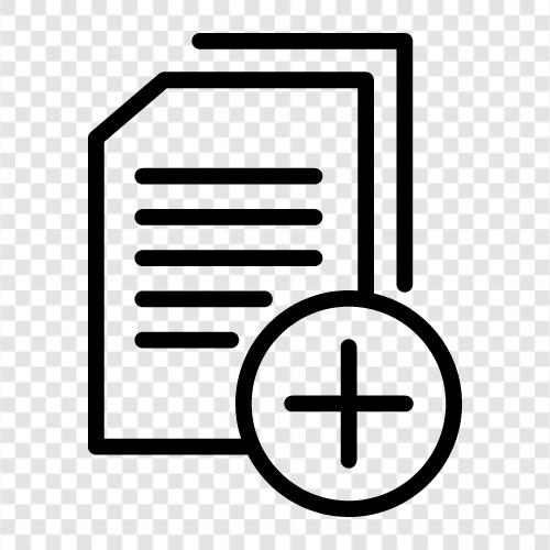 document, add, text, content icon svg