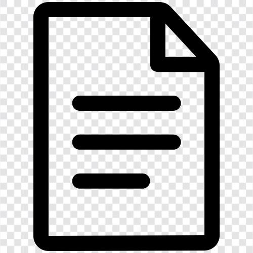 document, paper, writing, text icon svg