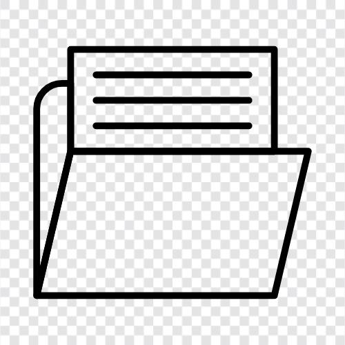 Dokumentenordnerstruktur, Dokumentenordnertipps, Dokumentenordnerorganisation, Dokumentenordner symbol