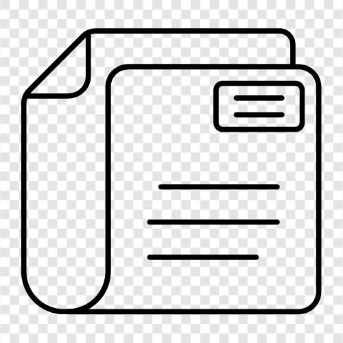 Dokumentendruck, Dokumentenscanning, Dokumentenerstellung, Dokumentenverwaltung symbol