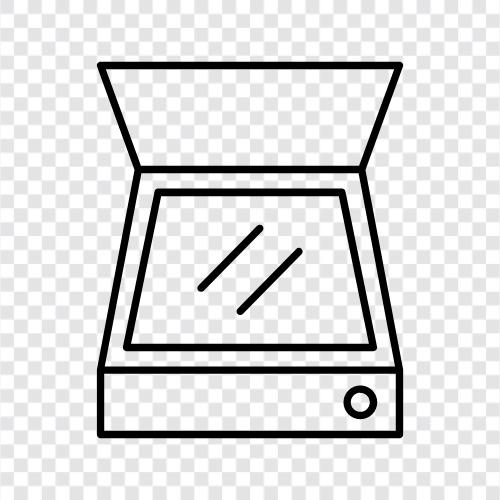 document scanner, document imaging, document capture, document management icon svg