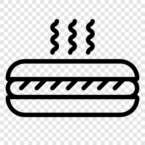 Dogs, Hamburgers, Food, Hot Dog icon svg