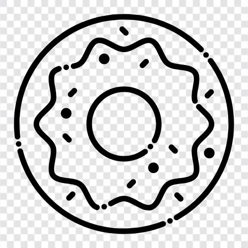 Donuts, Bäckerei, Frühstück, Gebäck symbol