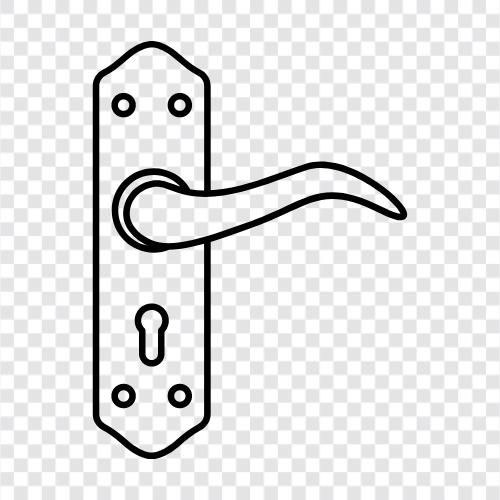 door handle, door handle replacement, door handle repair, door handle fix icon svg