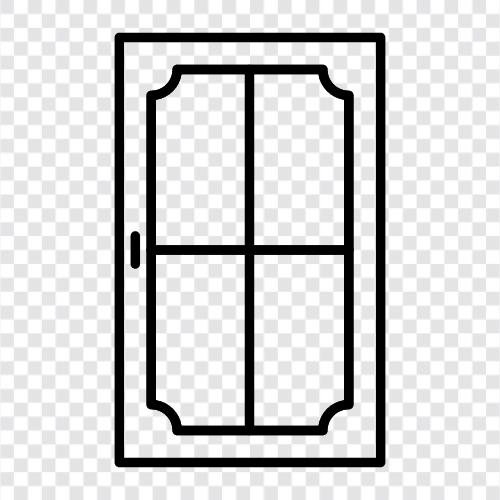 Door Hardware, Door Knob, Door Screen, Door Lock icon svg