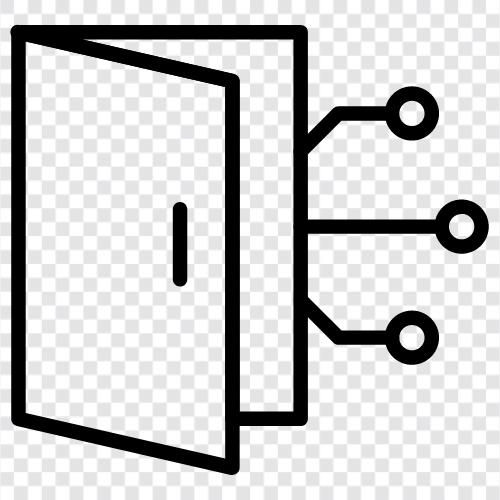 kapı ağı, kapı güvenliği, kapı erişim kontrolü, ağ kapısı ikon svg