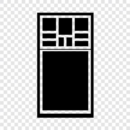 door, glass, screen, view icon svg