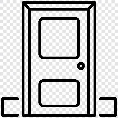 Kapı zili, Kapı topuzu, Kapı kolu, Kapı eşiği ikon svg