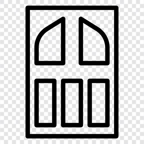 Doorway, Doorjamb, Door Knob, Door Handle icon svg