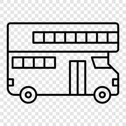 double decker bus, school bus, children s bus, school bus route icon svg