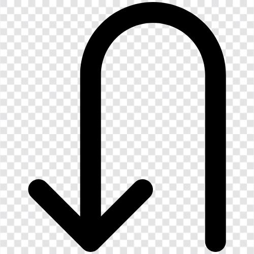 символ стрелки вниз, ключ стрелки вниз, ключ левой стрелки, ключ правой стрелки Значок svg