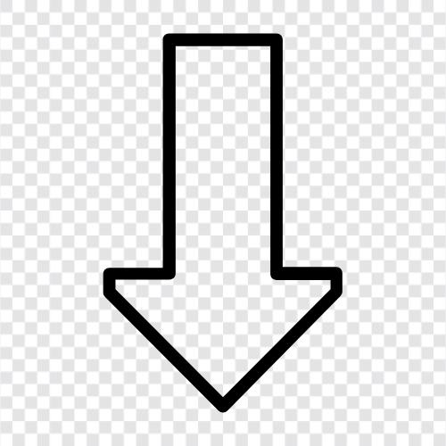 down arrow symbol, down arrow key, down arrow key symbol, down arrow icon svg