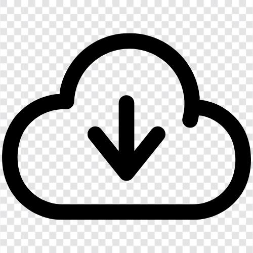 Download aus der Cloud symbol