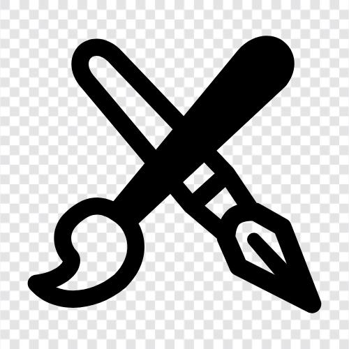 drawing, illustration, drawing tool, brush icon svg