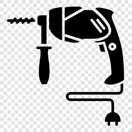 Drill, Drill Bit, Drill Press, Drill Bit Set icon svg