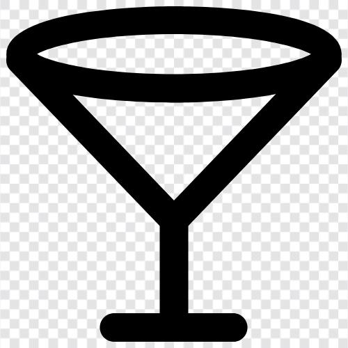 Getränk, Martini, Whiskey, Rum symbol