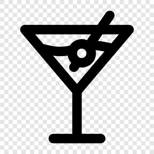 Getränk, gemischtes Getränk, alkoholisches Getränk, Cocktail symbol