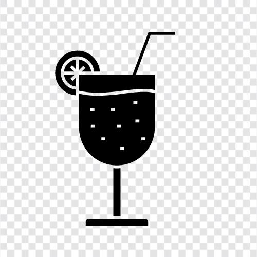 drink, alcoholic, mixed drink, tiki drink icon svg