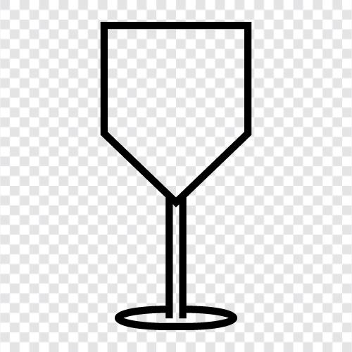 içme, şarap, masa takımı, stemware ikon svg