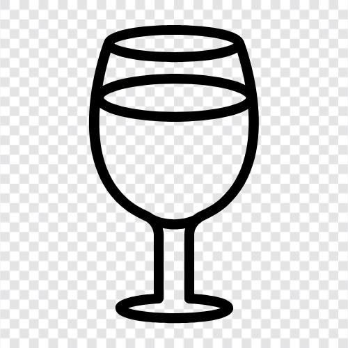 drinkware, wine glass, beer glass, tumbler Значок svg