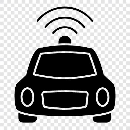 Driverless Car, Selfdriving Car, Car autonomy, Transportation autonomy icon svg