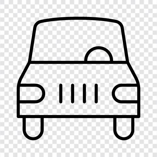 Autofahren, Benzin, Autovermietung, Autoversicherung symbol