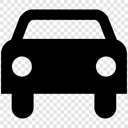 Autofahren, Autovermietung, Autoversicherung, Autoreparaturen symbol