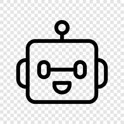 droid, android, yapay zeka, makine öğrenimi ikon svg