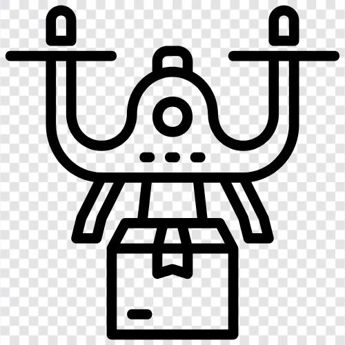 Drohnenlieferung symbol
