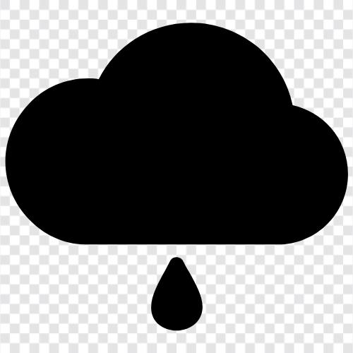 droplets, rainfall, thunderstorm, heavy rain icon svg