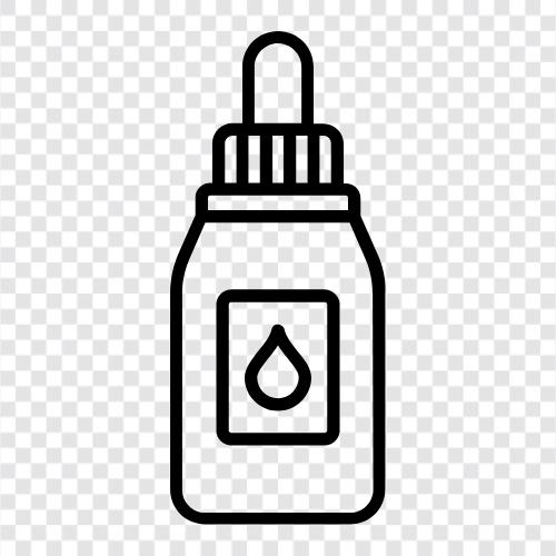 Tropfflasche, Wasserflasche, Wasserdro symbol
