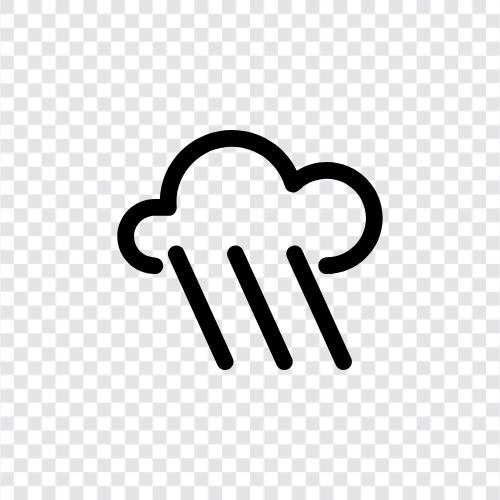 Drops, Falling, Showers, Thunder icon svg